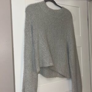 Fuzzy grey sweater